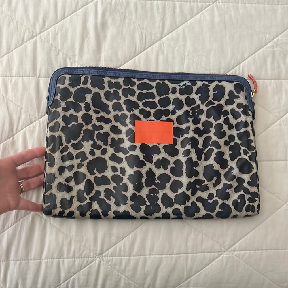 Marc Jacobs Large Signature Snakeskin Print Laptop/Tech Sleeve